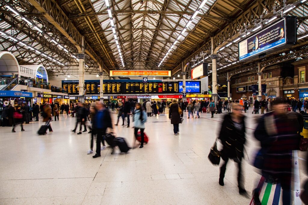 Victoria Station in London