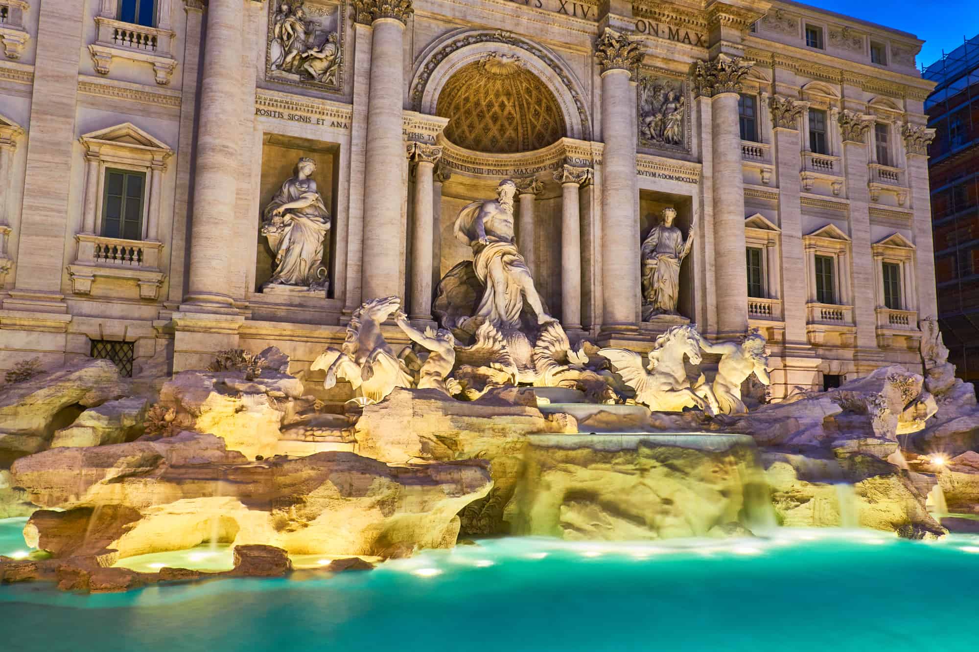 Rome, Night Segway, Highlights, Rome-Night-Segway-Trevi-Fountain-At-Night.